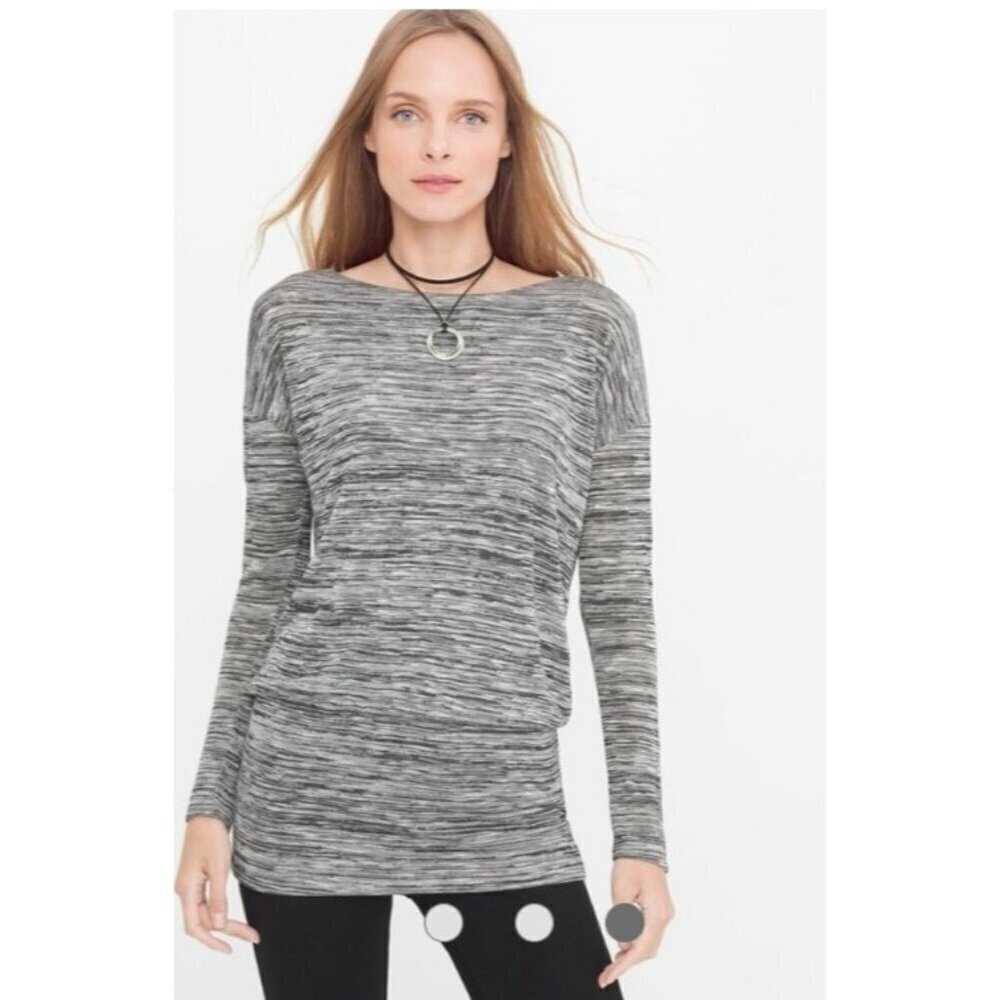 White House Black Market Spacedye Dolman Tunic Size M